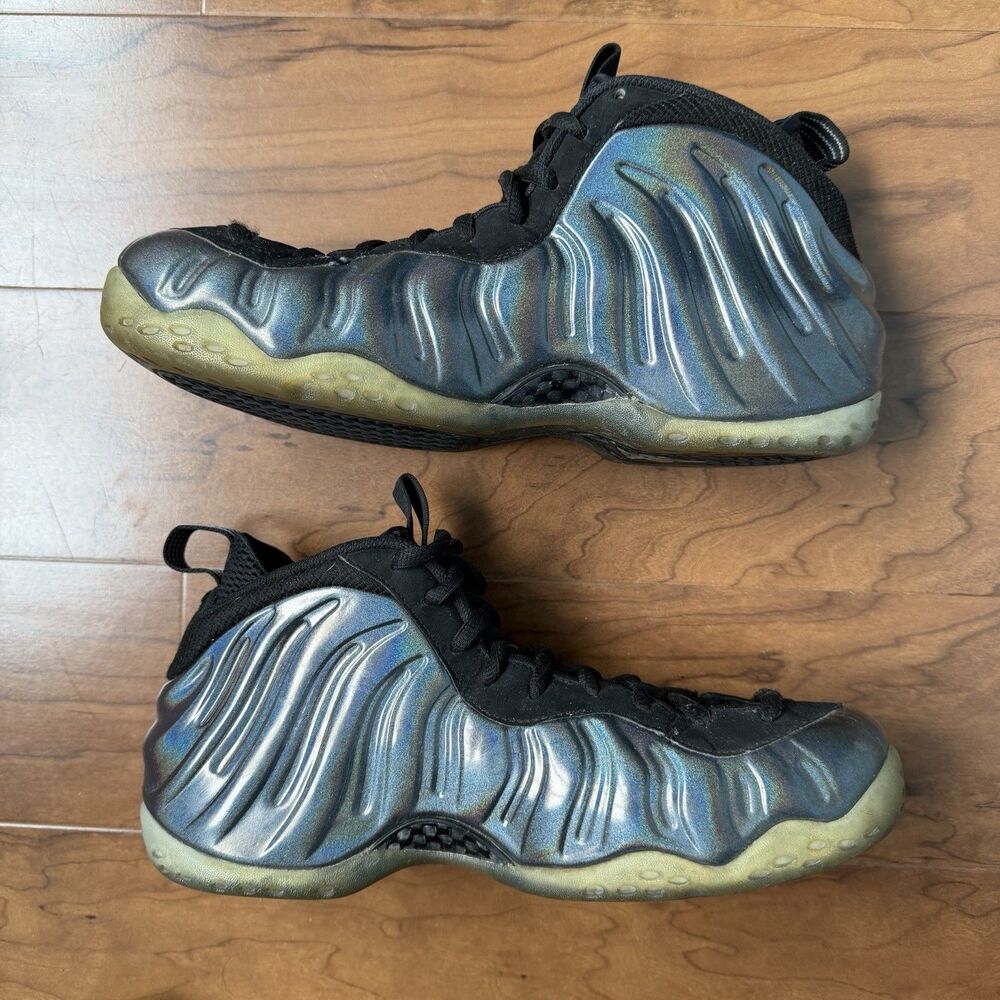 Nike Air Foamposite One Hologram Black Iridescent 314996-900 Men’s Size 9.5 - Picture 4 of 7